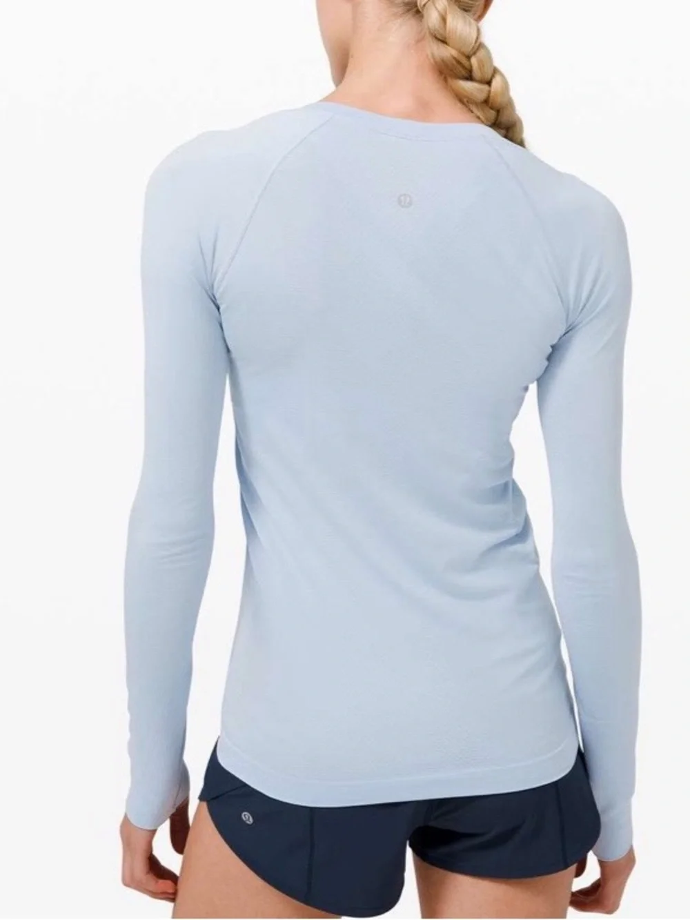 lululemon athletica Swiftly Tech Bluw Linen Long-Sleeve Crew Performance Top